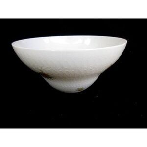 Rosenthal Harmony Romance 8" Vegetable Bowl White Yellow Roses Embossed‎ Ovals